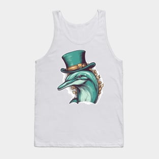 Don't Be Shellfish, Let's Hang Out With Dolphin Art Tank Top